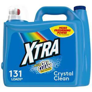 Xtra Plus OxiClean Liquid Laundry Detergent, 131 Loads, 203.1 fl oz Xtra Plus OxiClean Liquid Laundry Detergent, 131 Loads, 203.1 fl oz
