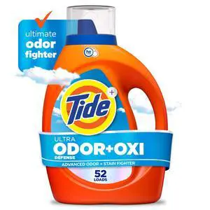 Tide Ultra Odor Defense Plus Oxi Liquid Laundry Detergent, 73 fl oz, 52 Loads Tide Ultra Odor Defense Plus Oxi Liquid Laundry Detergent, 73 fl oz, 52 Loads