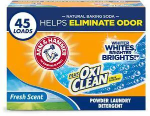 ARM & HAMMER Plus OxiClean Powder Laundry Detergent, 3.48 lbs, Fresh Scent ARM & HAMMER Plus OxiClean Powder Laundry Detergent, 3.48 lbs, Fresh Scent
