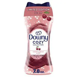 Downy Cozy Collection Cherry Jubilee Scent In-Wash Laundry Scent Booster Beads, Limited Edition Laundry Beads, 7.8 oz Downy Cozy Collection Cherry Jubilee Scent In-Wash Laundry Scent Booster Beads, Limited Edition Laundry Beads, 7.8 oz