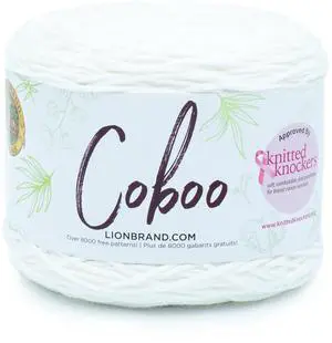 Lion Brand Coboo DK Yarn White Light Lion Brand Coboo DK Yarn White Light