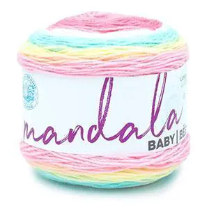 Lion Brand Mandala Baby Narnia Self-Striping Light Acrylic Multi-Color Baby Yarn Lion Brand Mandala Baby Narnia Self-Striping Light Acrylic Multi-Color Baby Yarn