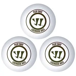 Warrior Lacrosse PlaySafe Balls 3-Pack - White Rubber Recreational Training Balls in Mesh Bag Warrior Lacrosse PlaySafe Balls 3-Pack - White Rubber Recreational Training Balls in Mesh Bag