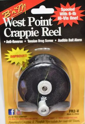 B'n'M Pole Company West Point Crappie Fishing Reel B'n'M Pole Company West Point Crappie Fishing Reel