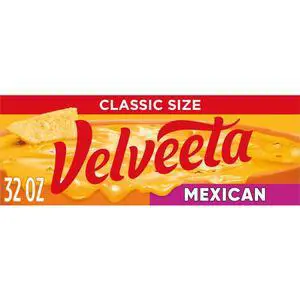 Velveeta Mexican Pasteurized Recipe Cheese Product with Jalapeno Peppers, 32 oz Block Velveeta Mexican Pasteurized Recipe Cheese Product with Jalapeno Peppers, 32 oz Block