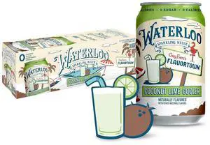 Waterloo Sparkling Water Coconut Lime Cooler, 12 Fl Oz Cans (Pack of 12) Waterloo Sparkling Water Coconut Lime Cooler, 12 Fl Oz Cans (Pack of 12)