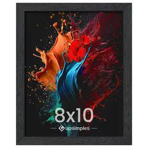 upsimples Black 8x10 Picture Frame, Wall Gallery Photo Frame with Engineered Wood, 1 Pack upsimples Black 8x10 Picture Frame, Wall Gallery Photo Frame with Engineered Wood, 1 Pack