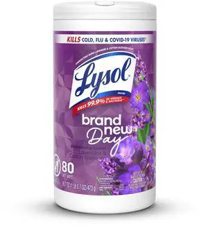 Lysol Disinfecting Wipes Multi-Surface Cleaner, Lavender, 80 Count Lysol Disinfecting Wipes Multi-Surface Cleaner, Lavender, 80 Count