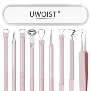 Professional Stainless Pimple Popper Tool Kit - 5 Piece Blackhead Remover Set with Tweezers for Face, Risk Free Treatment Pimple Extractor Professional Stainless Pimple Popper Tool Kit - 5 Piece Blackhead Remover Set with Tweezers for Face, Risk Free Treatment Pimple Extractor