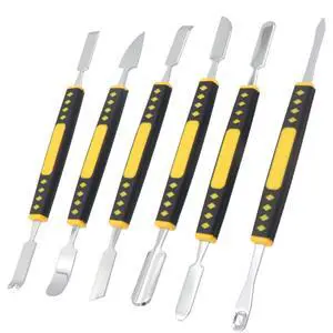 Metal Crowbar Dual-Ends Set, Spudger Pry Opening Repair Tools Kit Metal Crowbar Dual-Ends Set, Spudger Pry Opening Repair Tools Kit