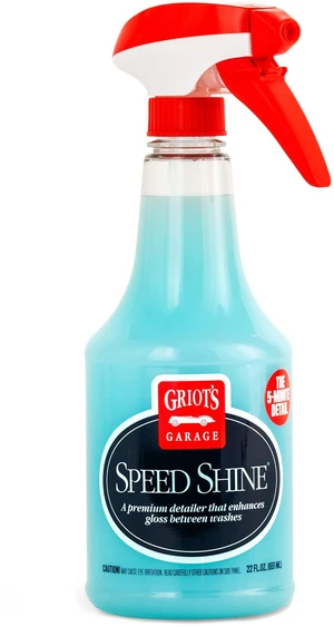 Griot's Garage Speed Shine 22 oz Quick Detailer for Car Detailing, All Exterior Surfaces, Trim and Wheels, Provides a Glossy Finish, Model 10950 Griot's Garage Speed Shine 22 oz Quick Detailer for Car Detailing, All Exterior Surfaces, Trim and Wheels, Provides a Glossy Finish, Model 10950