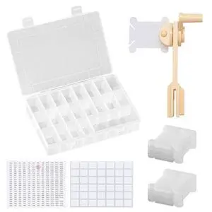 Embroidery Floss Organizer with 24 Compartments Embroidery Floss Organizer with 24 Compartments