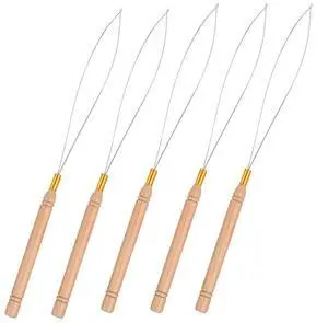 5Pcs Hair Extension Loop Needle Threader for Micro Nano Rings 5Pcs Hair Extension Loop Needle Threader for Micro Nano Rings