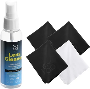 Eyeglass Lens Cleaner Spray - 2 Bottles, 4 Microfiber Cloths, Ammonia-Free, Streak-Free for Eyewear & Electronics Eyeglass Lens Cleaner Spray - 2 Bottles, 4 Microfiber Cloths, Ammonia-Free, Streak-Free for Eyewear & Electronics