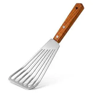 Stainless Steel Slotted Fish Spatula for Non-Stick Cookware, Flexible Turner for Kitchen, Barbecue, Egg, Grill Stainless Steel Slotted Fish Spatula for Non-Stick Cookware, Flexible Turner for Kitchen, Barbecue, Egg, Grill