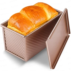 Yupjlia Pullman Loaf Pan with Lid, 1LB, Nonstick, Even Baking, Easy Clean Yupjlia Pullman Loaf Pan with Lid, 1LB, Nonstick, Even Baking, Easy Clean