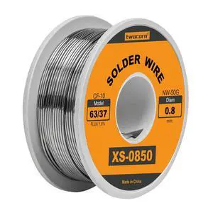 63/37 Solder Wire, High Purity No-Wash Tin-Lead Rosin Core, 1.8% Flux, 0.8mm, 50g for Electric Soldering 63/37 Solder Wire, High Purity No-Wash Tin-Lead Rosin Core, 1.8% Flux, 0.8mm, 50g for Electric Soldering