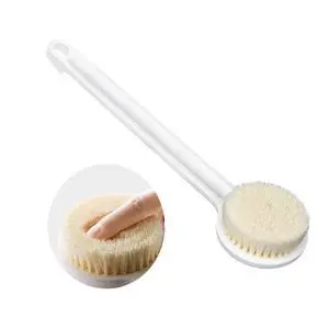 Long Handle Body Brush for Dry Brushing, Shower Bath, Gentle Back Skin Scrubber, Exfoliator, Massage, Improve Blood Circulation, Cellulite Treatment Long Handle Body Brush for Dry Brushing, Shower Bath, Gentle Back Skin Scrubber, Exfoliator, Massage, Improve Blood Circulation, Cellulite Treatment