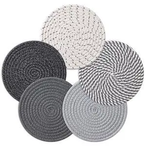 7-Inch Trivets for Hot Dishes, Pot Holders, Hot Pads, Coasters 7-Inch Trivets for Hot Dishes, Pot Holders, Hot Pads, Coasters