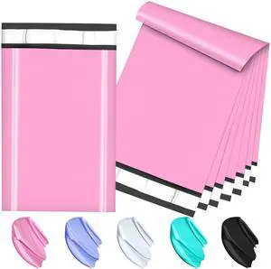 120PC 6x9 Inch Pink Poly Mailers with Self-Adhesive, Waterproof and Tear-Proof Shipping Envelopes 120PC 6x9 Inch Pink Poly Mailers with Self-Adhesive, Waterproof and Tear-Proof Shipping Envelopes