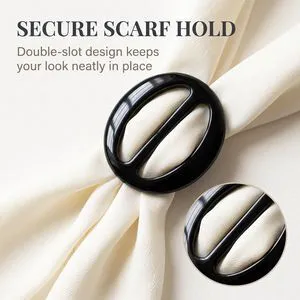 6 Pcs 5cm Resin T Shirt Clips, Rings, Scarf Buckles, Waistband Neckerchief Clasps for Women, Girls 6 Pcs 5cm Resin T Shirt Clips, Rings, Scarf Buckles, Waistband Neckerchief Clasps for Women, Girls