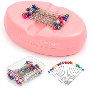 Auvitaya Magnetic Pin Holder, Strong Magnet Pincushion, Cute Compact Needle Organizer, Bobby Pin Holder, Paper Clip Holder for Sewing Quilting Auvitaya Magnetic Pin Holder, Strong Magnet Pincushion, Cute Compact Needle Organizer, Bobby Pin Holder, Paper Clip Holder for Sewing Quilting