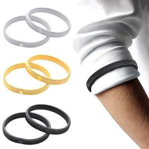 6-Piece Shirt Sleeve Holders, Stretchy Metal Armbands, Anti-Slip, Adjustable for Men & Women 6-Piece Shirt Sleeve Holders, Stretchy Metal Armbands, Anti-Slip, Adjustable for Men & Women