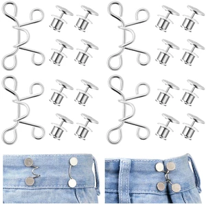 Mozeat Lens Waist Buckle Extender, Adjustable Pant Waist Tightener, 4 Sets Mozeat Lens Waist Buckle Extender, Adjustable Pant Waist Tightener, 4 Sets