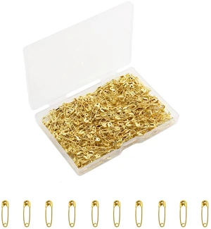 19mm Gold Metal Mini Safety Pins for Clothes, Tag Art, Crafting, Sewing, Jewelry Making (120Pcs) 19mm Gold Metal Mini Safety Pins for Clothes, Tag Art, Crafting, Sewing, Jewelry Making (120Pcs)