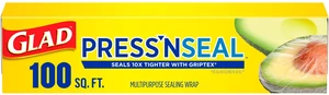 Glad Press'N Seal Multipurpose Sealing Food Wrap, 100 Sq Ft Roll Glad Press'N Seal Multipurpose Sealing Food Wrap, 100 Sq Ft Roll