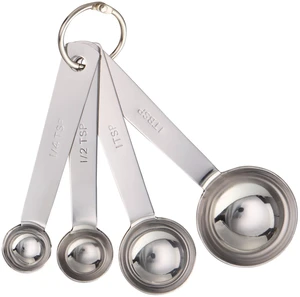 4-Piece Stainless Steel Nesting Measuring Spoons Set Mainstays 4-Piece Stainless Steel Nesting Measuring Spoons Set Mainstays