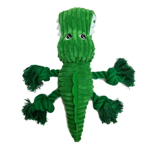 Vibrant Life Green Alligator Plush Dog Toy with Squeaker, Chew Level 3 Vibrant Life Green Alligator Plush Dog Toy with Squeaker, Chew Level 3
