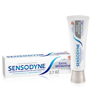 Sensodyne Extra Whitening Sensitive Teeth Toothpaste, Mint, 2.7oz, for Adults Sensodyne Extra Whitening Sensitive Teeth Toothpaste, Mint, 2.7oz, for Adults