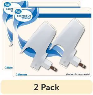 (2 pack) Great Value Scented Oil Plug-in Warmers, 2 Count (Fragrance Not Included) (2 pack) Great Value Scented Oil Plug-in Warmers, 2 Count (Fragrance Not Included)