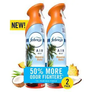 Febreze Air Mist Air Freshener Spray, Hawaiian Aloha Scent, 8.1oz 2 Count Febreze Air Mist Air Freshener Spray, Hawaiian Aloha Scent, 8.1oz 2 Count
