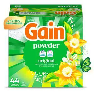 Gain Powder Laundry Detergent, Original Scent, 40 oz, 44 Loads Gain Powder Laundry Detergent, Original Scent, 40 oz, 44 Loads