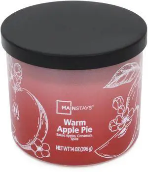 Mainstays 3-Wick Ombre Wrap Warm Apple Pie Jar Candle, 14 Ounce Mainstays 3-Wick Ombre Wrap Warm Apple Pie Jar Candle, 14 Ounce