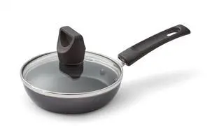 T-fal Easy Care Nonstick Cookware, Covered One Egg Wonder Fry Pan, 4.5 inch, Black T-fal Easy Care Nonstick Cookware, Covered One Egg Wonder Fry Pan, 4.5 inch, Black