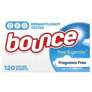 Bounce Free & Gentle Fabric Softener Dryer Sheets, Unscented, 120 Count Bounce Free & Gentle Fabric Softener Dryer Sheets, Unscented, 120 Count