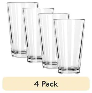 (4 pack) Mainstays 16 oz Clear Pint Glass (4 pack) Mainstays 16 oz Clear Pint Glass