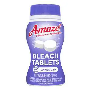 Amaze!® Ultra-Concentrated Bleach Tablets Powerful Stain-Fighting & Whitening Laundry & Home Cleaning, 32 count, Lavender Amaze!® Ultra-Concentrated Bleach Tablets Powerful Stain-Fighting & Whitening Laundry & Home Cleaning, 32 count, Lavender