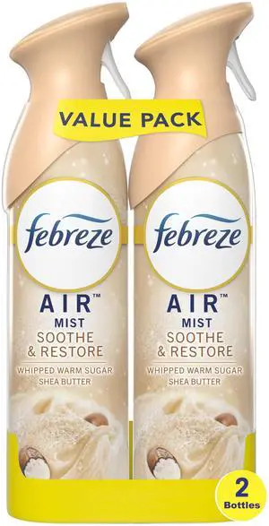 Febreze Air Freshener Spray, Odor-Fighting Room Spray, Soothe & Restore, 8.8oz, 2 Count Febreze Air Freshener Spray, Odor-Fighting Room Spray, Soothe & Restore, 8.8oz, 2 Count