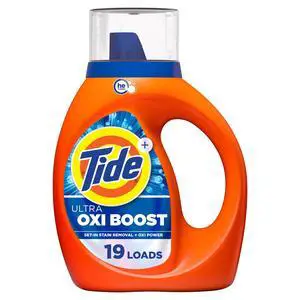 Tide Laundry Detergent Liquid with Ultra Oxi Boost, Advanced Stain Remover, 27 fl oz, 19 Loads Tide Laundry Detergent Liquid with Ultra Oxi Boost, Advanced Stain Remover, 27 fl oz, 19 Loads