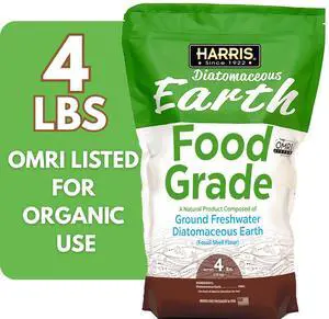 Harris Food Grade Diatomaceous Earth Powder - OMRI Listed for Organic Use, 4lb Bag Harris Food Grade Diatomaceous Earth Powder - OMRI Listed for Organic Use, 4lb Bag