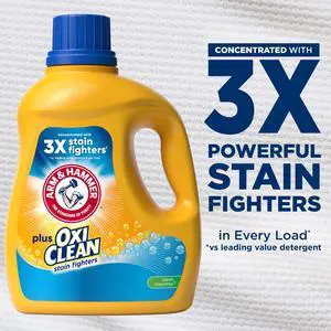 ARM & HAMMER Plus OxiClean Clean Meadow, 77 Loads Liquid Laundry Detergent, 100.5 fl oz ARM & HAMMER Plus OxiClean Clean Meadow, 77 Loads Liquid Laundry Detergent, 100.5 fl oz