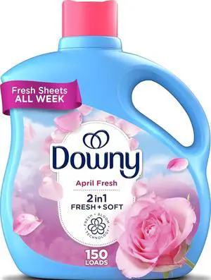 Downy Fabric Softener Liquid, April Fresh Scent, 111 fl oz, 150 Loads Downy Fabric Softener Liquid, April Fresh Scent, 111 fl oz, 150 Loads