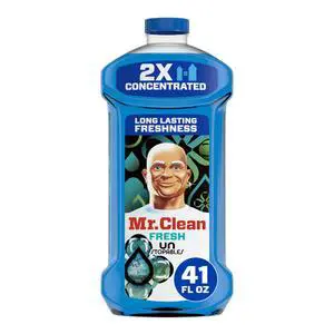 Mr. Clean 2X Concentrated Multi Surface Cleaner with Unstopables Fresh Scent, 41 fl oz Mr. Clean 2X Concentrated Multi Surface Cleaner with Unstopables Fresh Scent, 41 fl oz