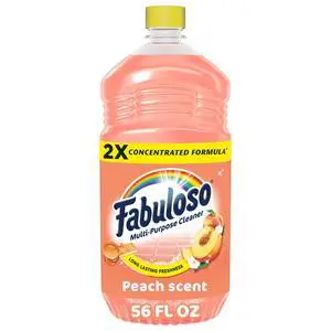 Fabuloso 2X Multi-Purpose Cleaner No Rinse Floor Cleaner Long-Lasting Freshness Peach Scent 56fl oz Fabuloso 2X Multi-Purpose Cleaner No Rinse Floor Cleaner Long-Lasting Freshness Peach Scent 56fl oz