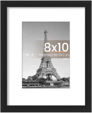 Upsimples 8x10 Picture Frame, Black, 1 Pack, Wall Decor Upsimples 8x10 Picture Frame, Black, 1 Pack, Wall Decor