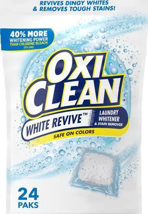 OxiClean White Revive Laundry Whitener & Stain Remover Power Paks, 24 Count OxiClean White Revive Laundry Whitener & Stain Remover Power Paks, 24 Count